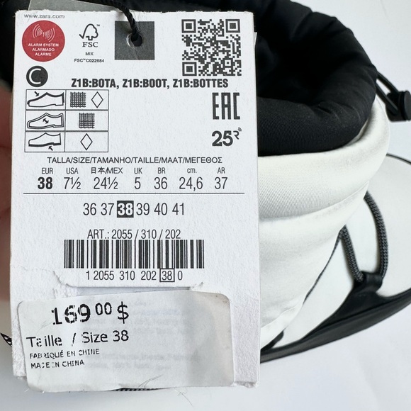 NWT Zara Ski Collection Winter Boots, Size EU 38 (7.5 US) - Picture 10 of 14